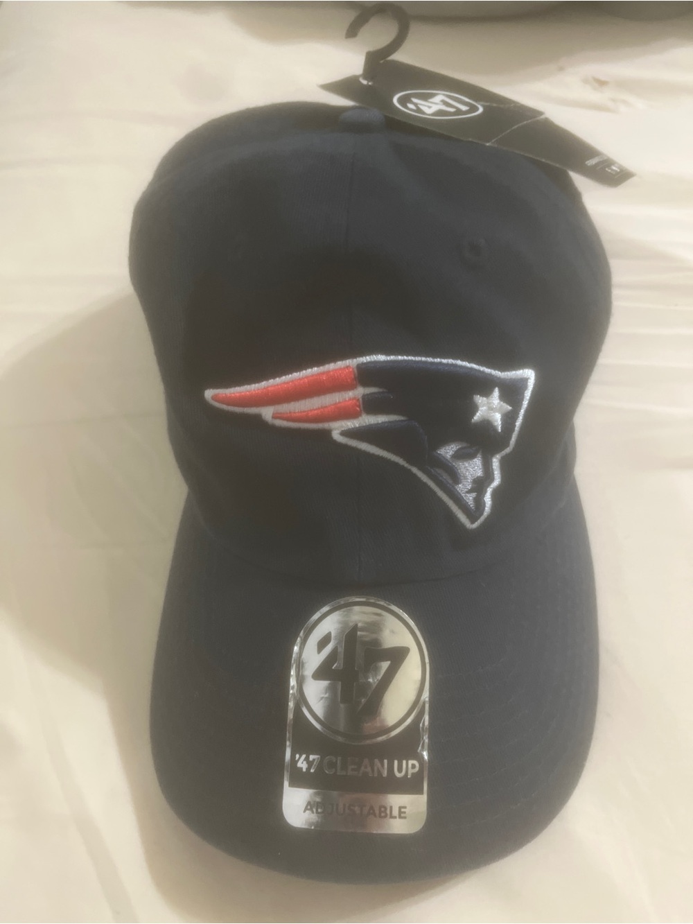New England Patriots CAP Hat NEW ‘47’ One Size embroidered raised logo NFL Footb